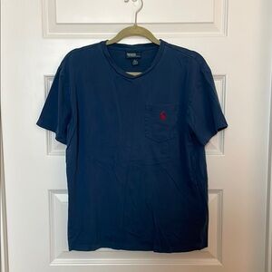 Polo by Ralph Lauren Men's Navy Blue T-Shirt